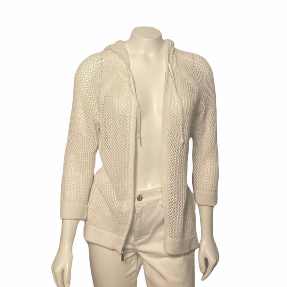 Chicos white‎ hoodie sweater 0 XS